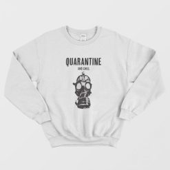 Quarantine and Chill Face Mask Sweatshirt