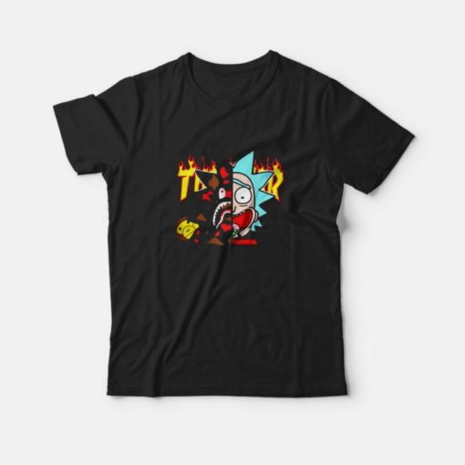 Rick and Morty Hip Hop Thrasher Vintage T-Shirt