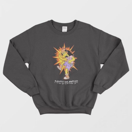 The Simpsons Otto Mann Party Hearty Metal Sweatshirt