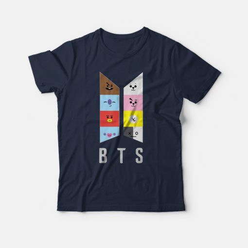 BT21-BTS Graphic Cute Chibi T-Shirt