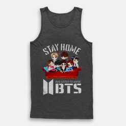 Stay Home And Listen To Music BTS Tank Top
