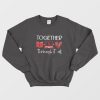 Together Through It All Book Laptop And Heart Sweatshirt