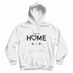 White Routine X Justbats Safe At Home Hoodie
