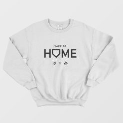 White Routine X Justbats Safe At Home Sweatshirt