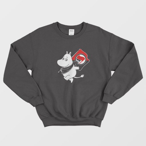 Antifa Moomin Anti-Fascist Sweatshirt