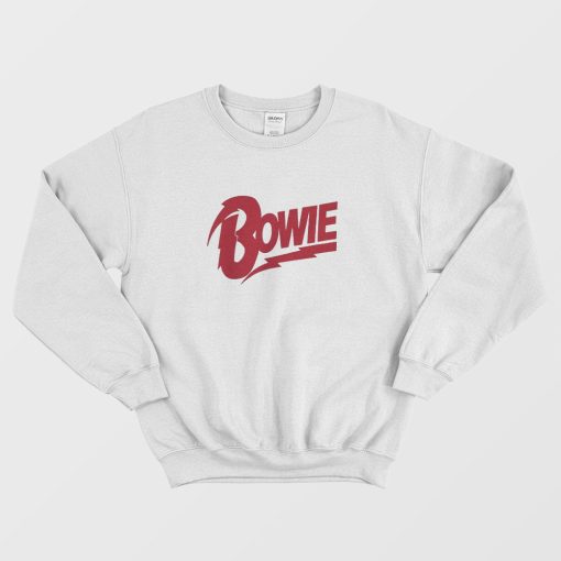 David Bowie Flock Bowie Logo Amplified Sweatshirt