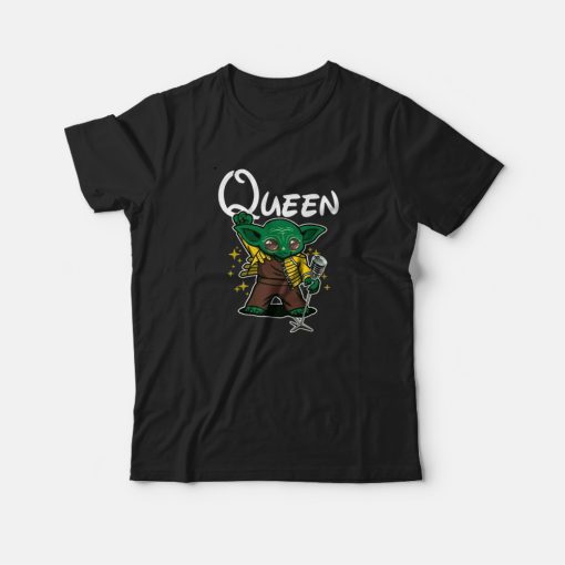 Freddie Mercury Baby Yoda Queen T-Shirt