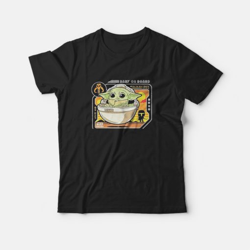 Star Wars Baby Yoda Baby On Board T-Shirt