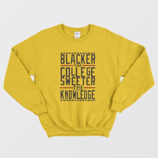 Blacker The College Sweater The Knowledge Sweatshirt