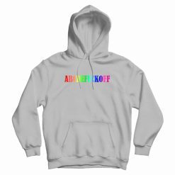 ABCDEFUCKOFF Rainbow Design Hoodie