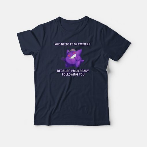 Gengar Pokemon Meme T-shirt
