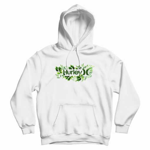 Hurley Floral Logo Design Hoodie
