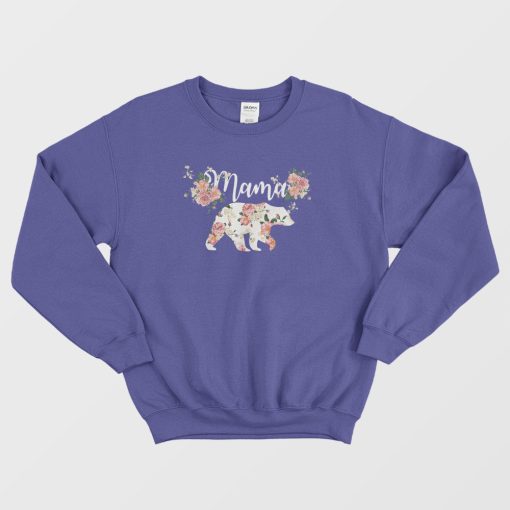 Mama Bear Floral Sweatshirt