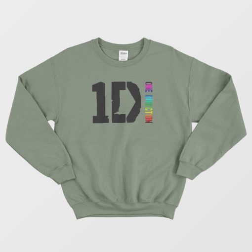 One Direction Logo World Rainbow Sweatshirt