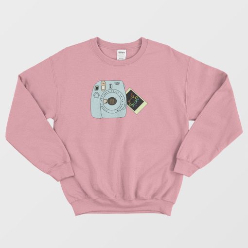 Polaroid Camera And Galaxy Sweatshirt