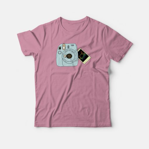 Polaroid Camera And Galaxy T-shirt