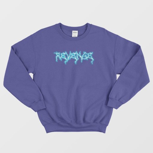 revenge blue lightning hoodie