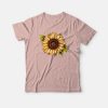 Vintage Sunflower Design T-shirt