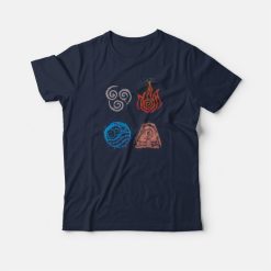 Avatar The Last Airbender Elemental Symbols T-shirt