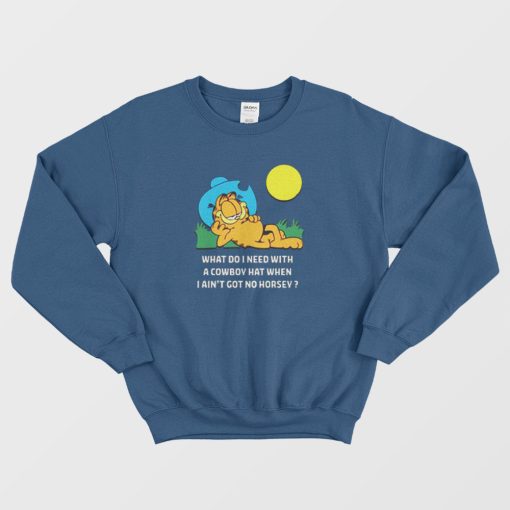 Garfield Cowboy Funny Sweatshirt