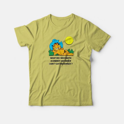 Garfield Cowboy Funny T-shirt