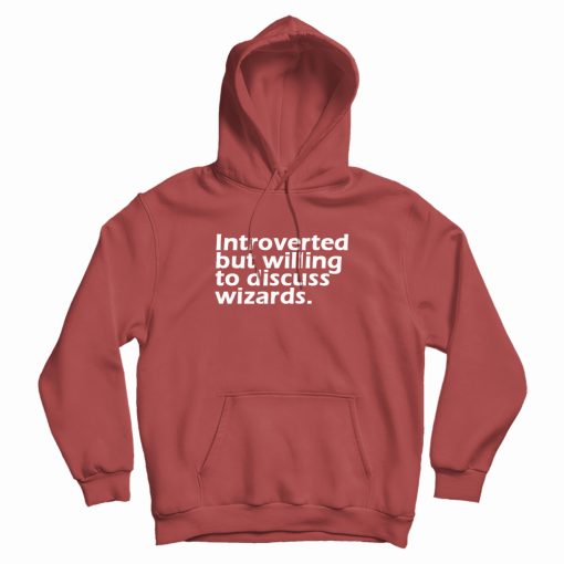 Introverted But Willing To Discuss Wizards Hoodie