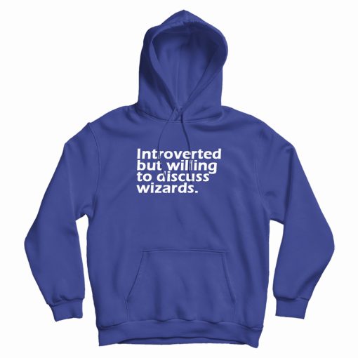Introverted But Willing To Discuss Wizards Hoodie