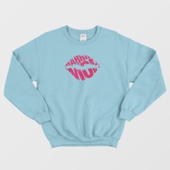 Married To The Mob Pink Signature Lips Sweatshirt