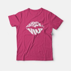 Married To The Mob Pink Signature Lips T-shirt