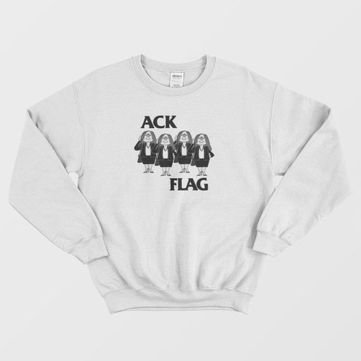 Ack Flag Black Flag Parody Sweatshirt