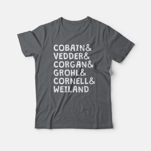 Cobain and Vedder and Corgan T-shirt