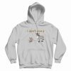 I Don’t Give A Rats Ass Mouse Walking Donkey Hoodie