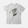 Skeleton Skateboarding T-shirt