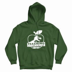 Teaching Is A Walk In The Park Jurassic Apple Hoodie