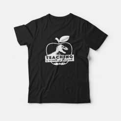 Teaching Is A Walk In The Park Jurassic Apple T-shirt