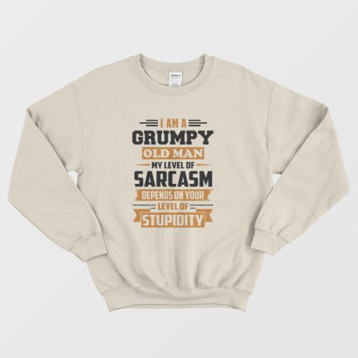 Grumpy Old Man Vintage Sweatshirt