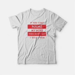 If You Can't Name My Hoes Classic T-shirt