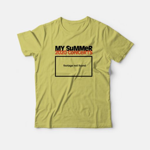 My Summer 2020 Concert T-shirt