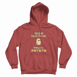 Potato This Is My Human Costume Funny Hoodie