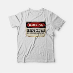 Warning Grumpy Old Man Vintage T-shirt