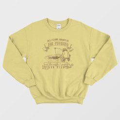 All I Care About Is Ice Fishing Retro Sweatshirt