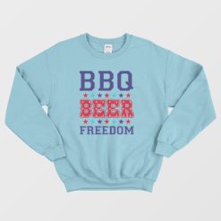 BBQ Beer Freedom America Sweatshirt