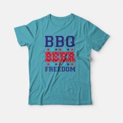 BBQ Beer Freedom America T-shirt
