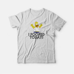 Simpson I Pooped Today Humor T-shirt