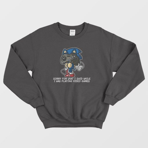 Sonic Sorry For What I Said Funny Sweatshirt