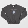 Among Us Ghost I'm Fine Video Game Sweatshirt