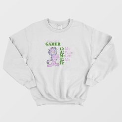 Garfield Yeah I'm Gamer My Wife Left Me Sweatshirt