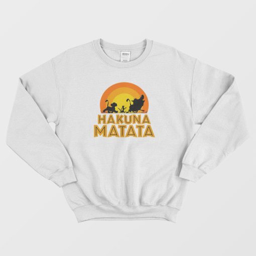 Hakuna Matata Sunset Lion King Sweatshirt