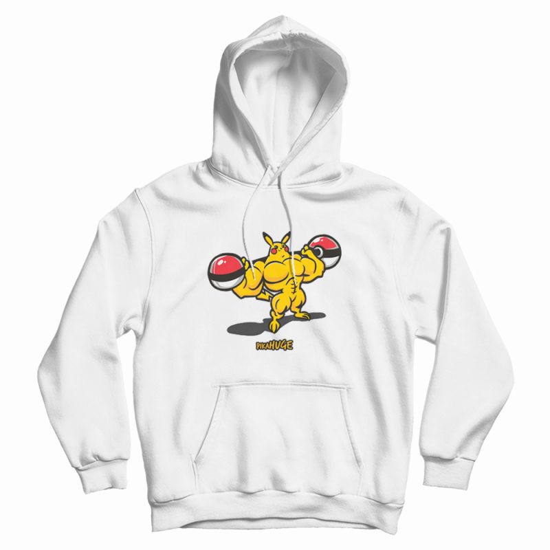 Varken Augment Gedragen Pika Huge Buff Pikachu Pokemon Hoodie - Marketshirt.com
