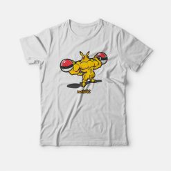 Pika Huge Buff Pikachu Pokemon T-shirt